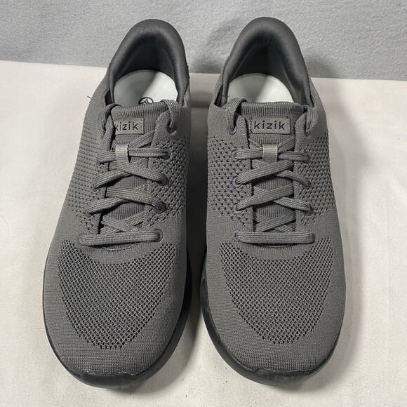 Kizik Lima Handsfree Gray Knit Lace Up Shoes Sneakers Mens 11 / Womans 12.5 - Picture 2 of 8